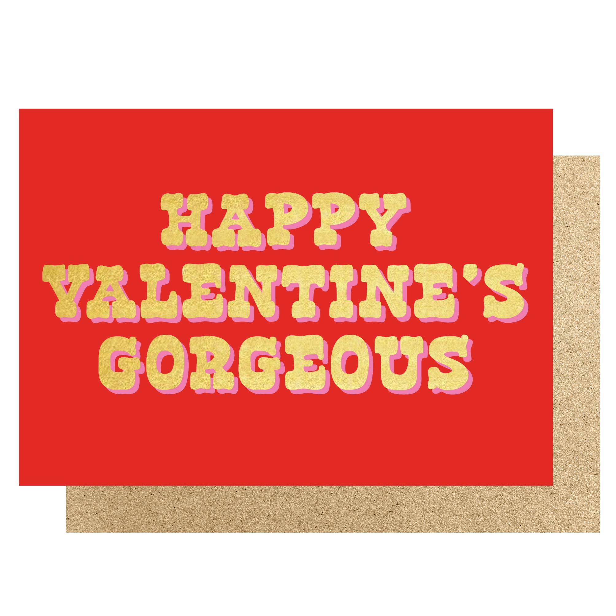 HAPPY VALENTINE'S GORGEOUS RED | CARD BY LUCKY INK - OTHERLETTERS