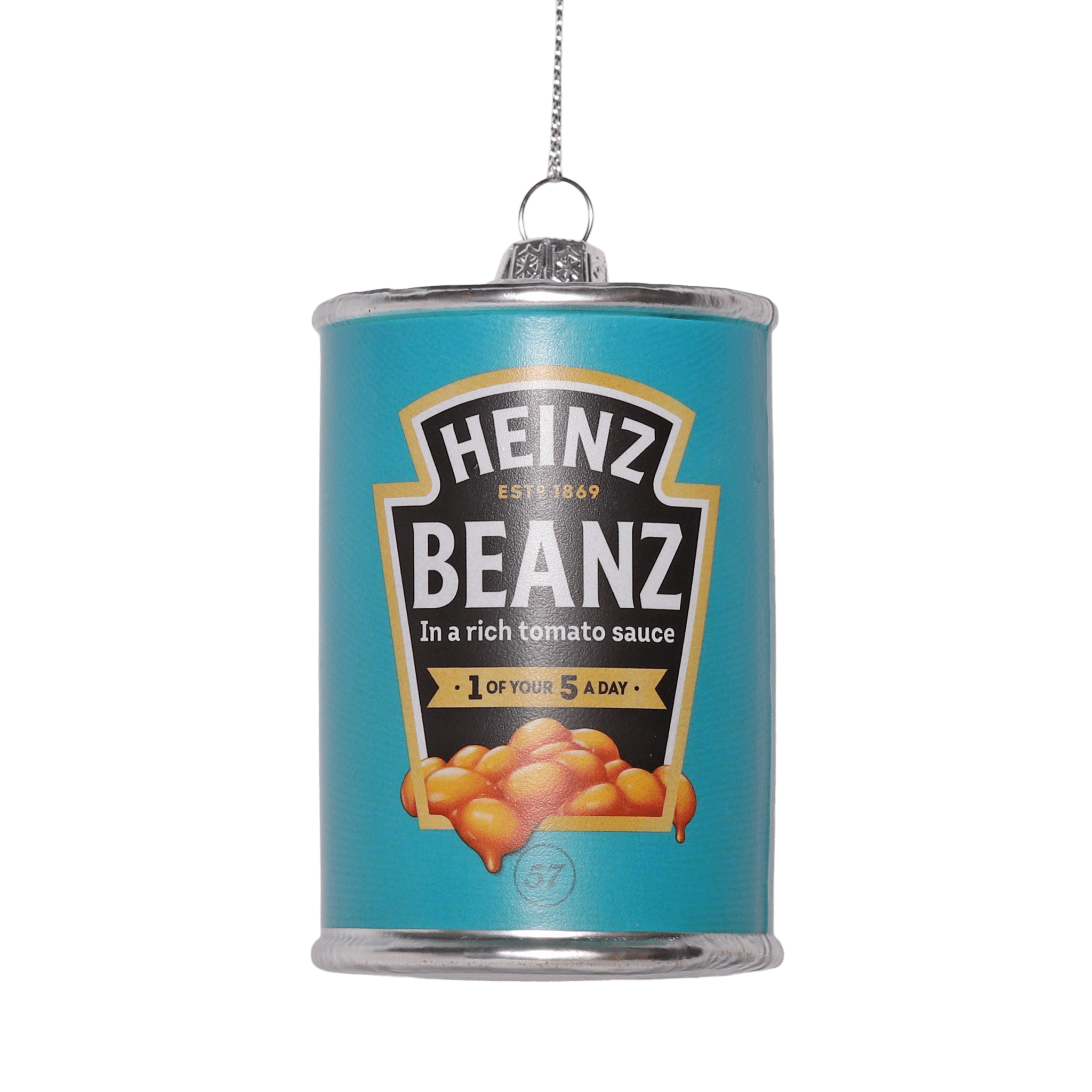 HEINZ BEANZ GLASS TREE DECORATION - OTHERLETTERS
