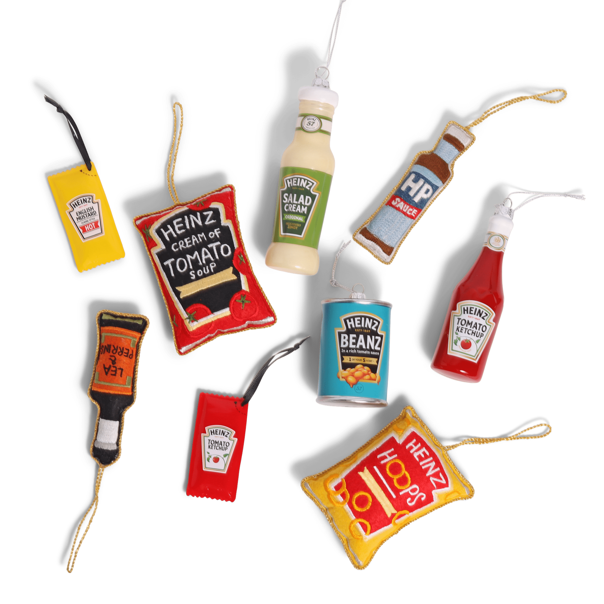 HEINZ BEANZ GLASS TREE DECORATION - OTHERLETTERS