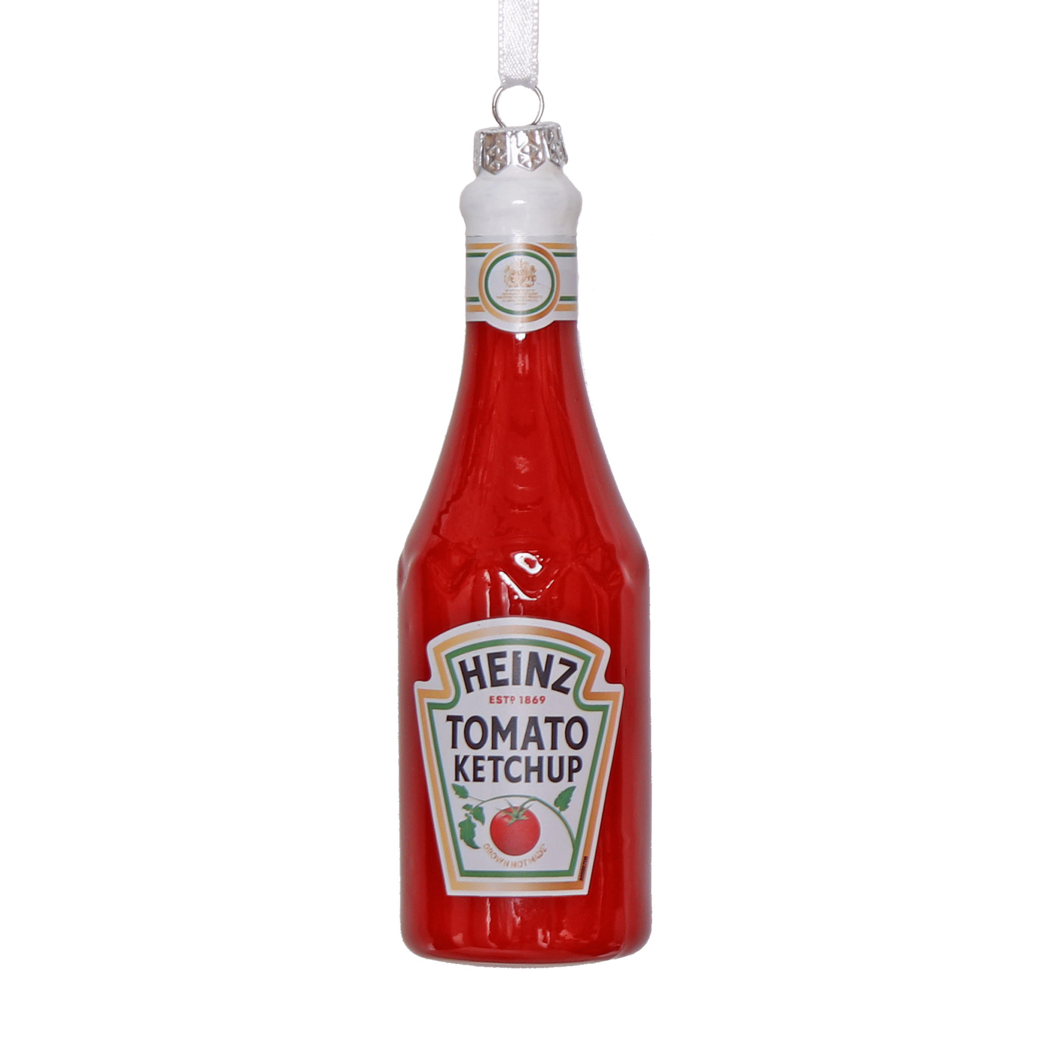 HEINZ TOMATO KETCHUP GLASS TREE DECORATION - OTHERLETTERS