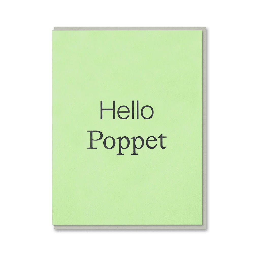 HELLO POPPET | CARD BY 1973 - OTHERLETTERS