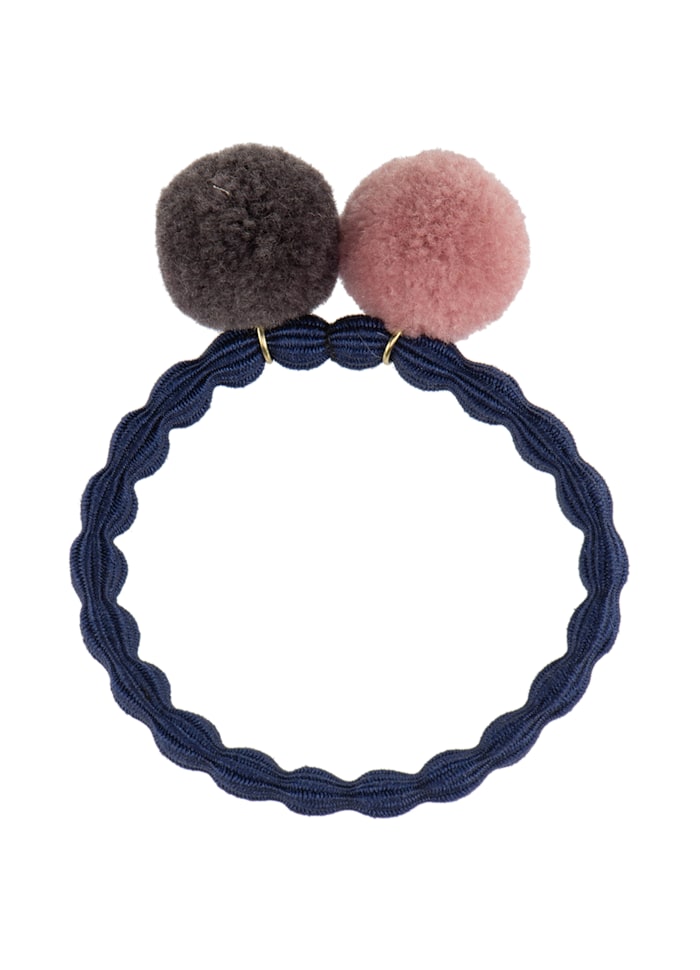KKNEKKI POMPOM HAIR TIE | NAVY