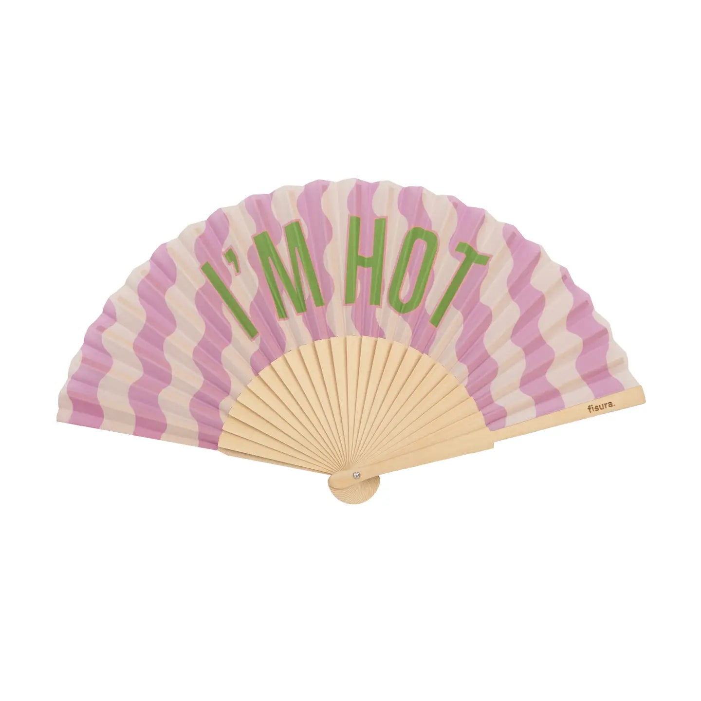 I'M HOT LILAC WAVES HAND FAN - OTHERLETTERS