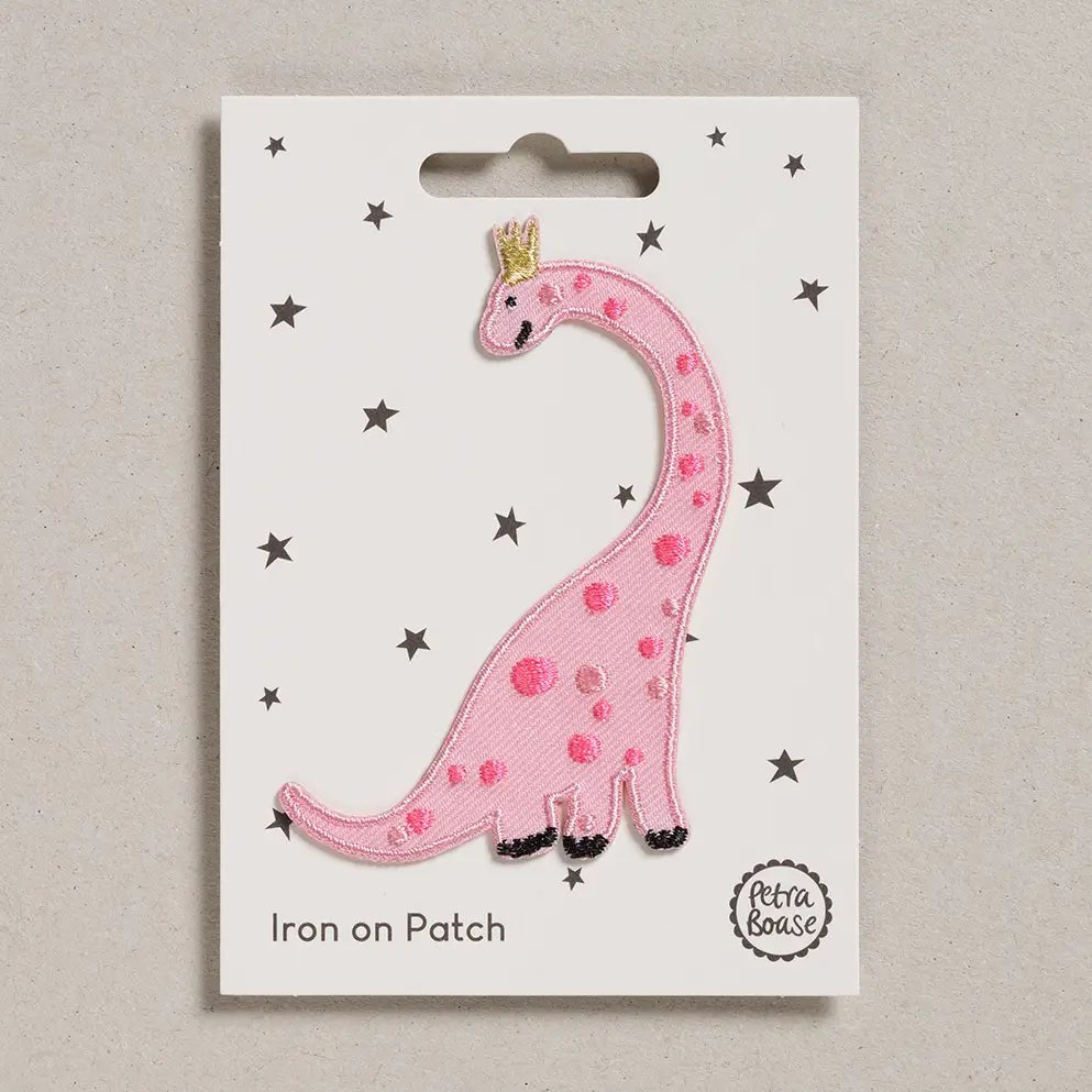 IRON ON PATCH | PINK DINOSAUR - OTHERLETTERS