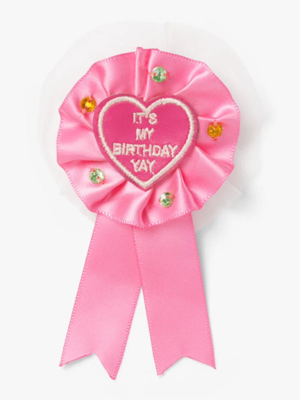 'IT'S MY BIRTHDAY' GEM ROSETTE BADGE - OTHERLETTERS