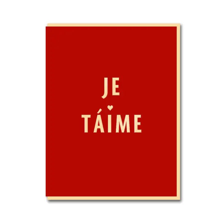 JE T'AIME | CARD BY 1973 - OTHERLETTERS