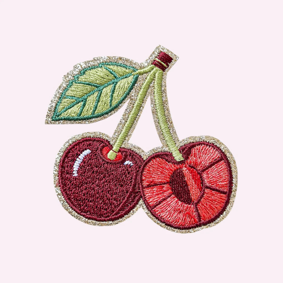 EMBROIDERED STICKER | CHERRIES