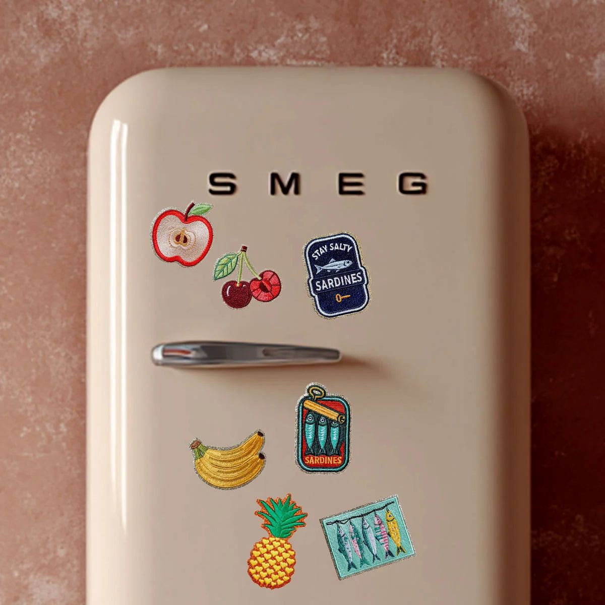 EMBROIDERED STICKER | CHERRIES