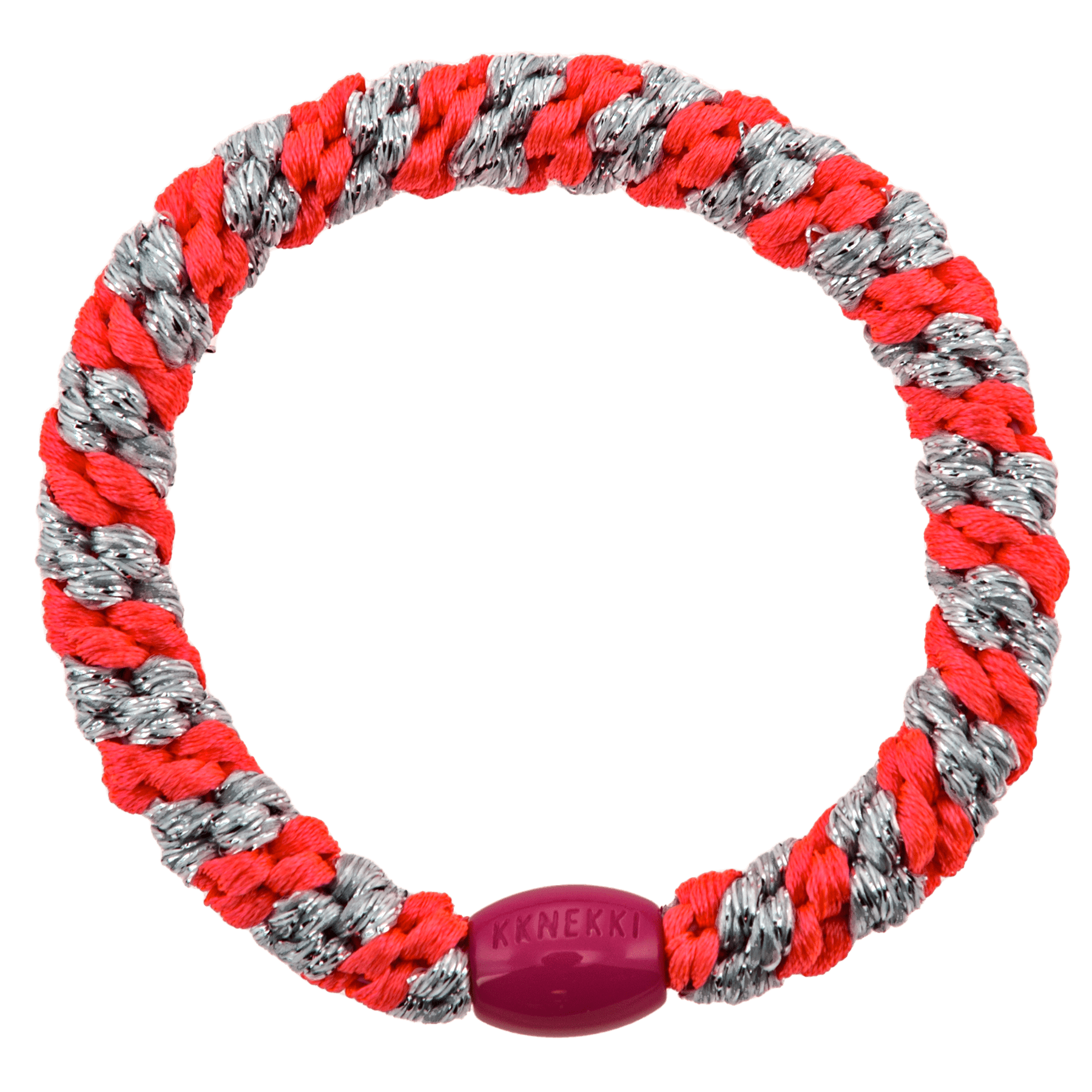 KKNEKKI HAIRBAND | NEON PINK SILVER - OTHERLETTERS
