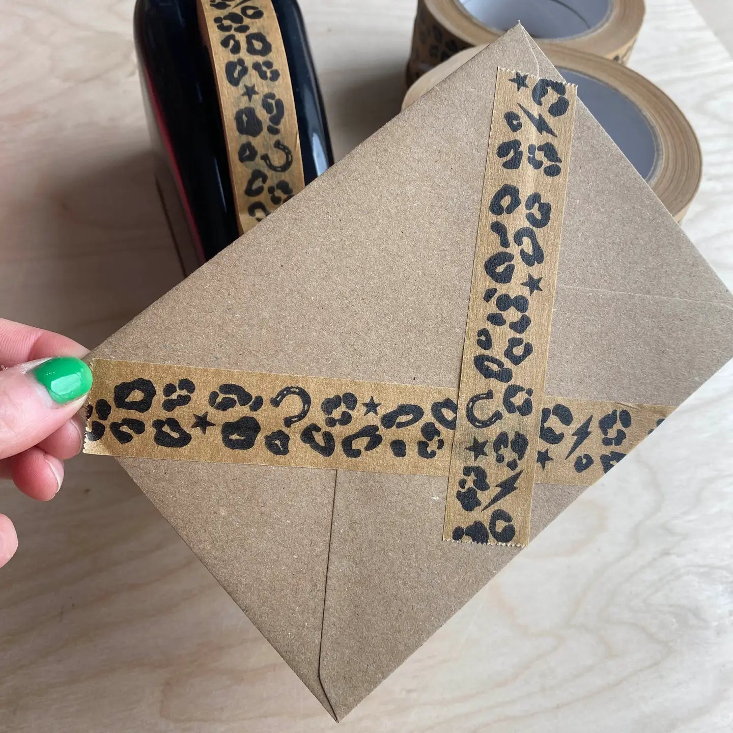 LEOPARD PRINT ADHESIVE PAPER TAPE - OTHERLETTERS