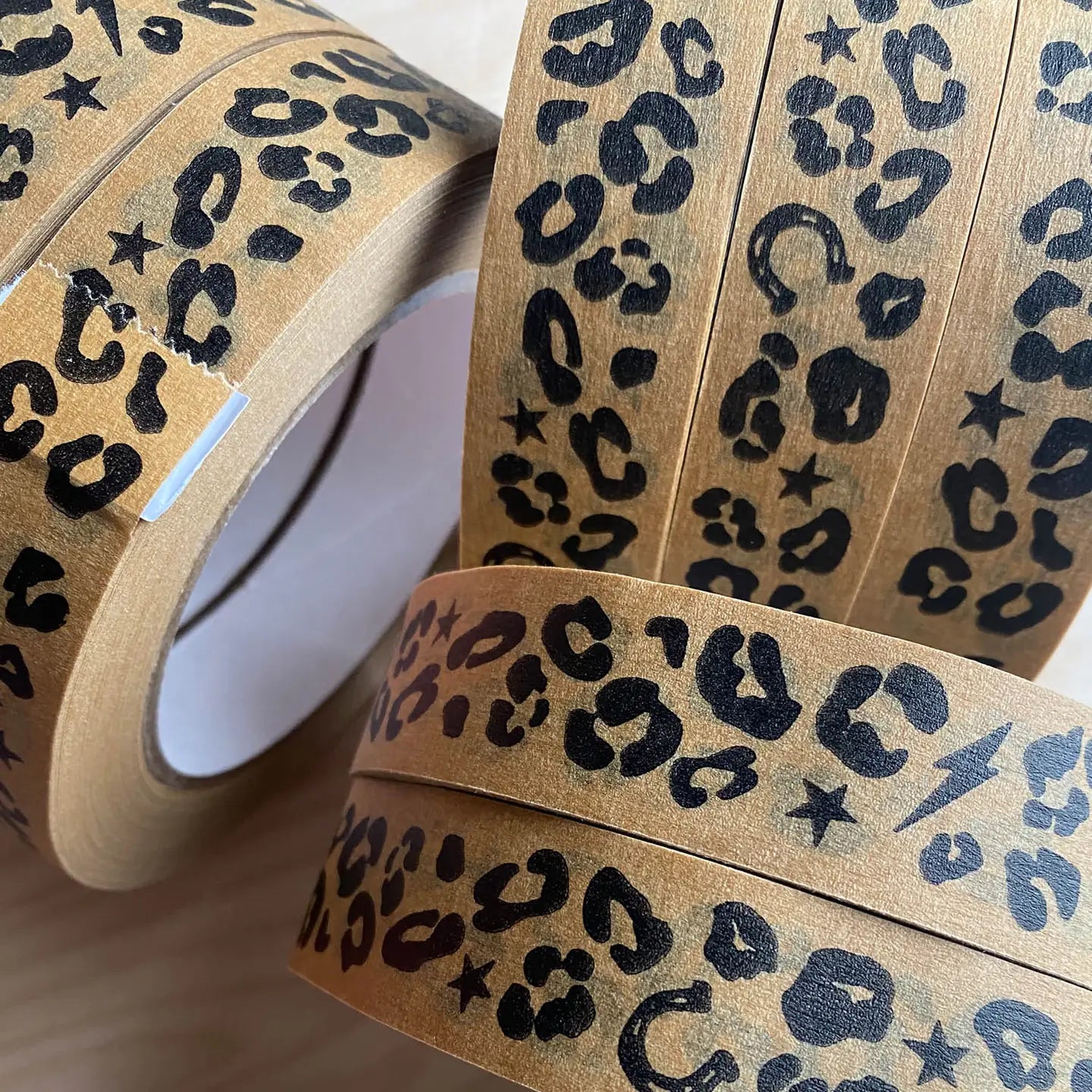 LEOPARD PRINT ADHESIVE PAPER TAPE - OTHERLETTERS