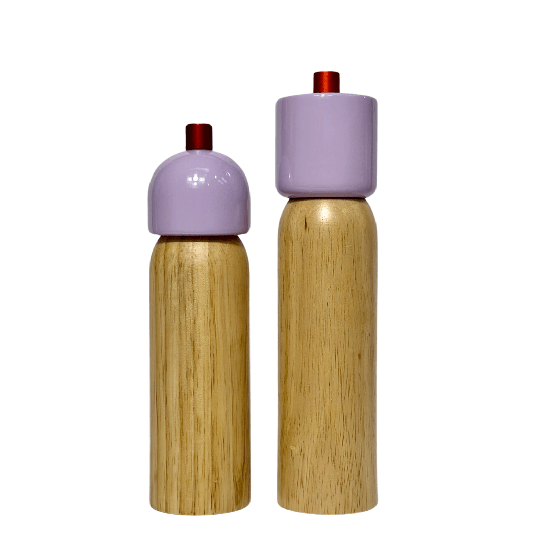 LILAC & RED SALT & PEPPER GRINDER | LARGE - OTHERLETTERS
