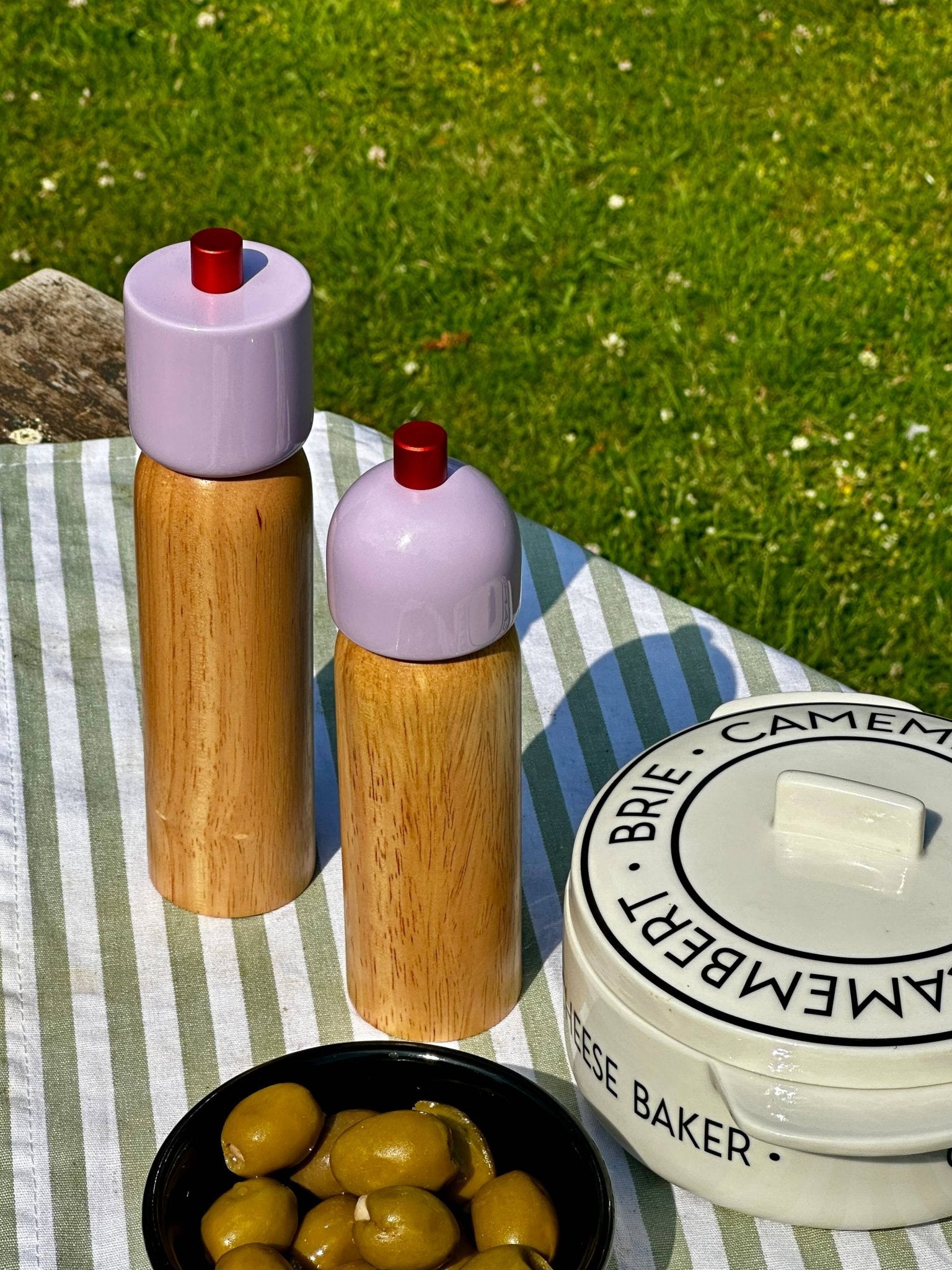 LILAC & RED SALT & PEPPER GRINDER | LARGE - OTHERLETTERS