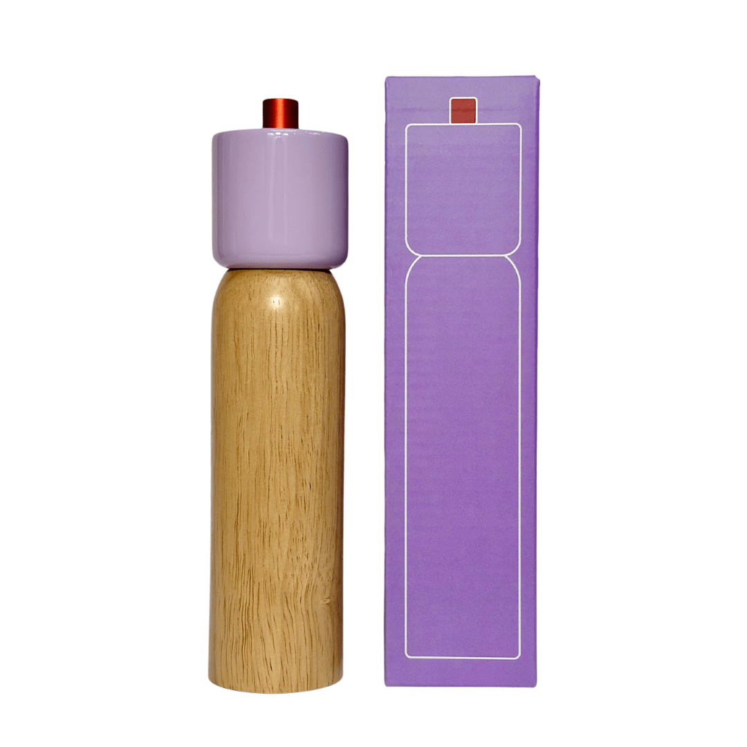 LILAC & RED SALT & PEPPER GRINDER | LARGE - OTHERLETTERS