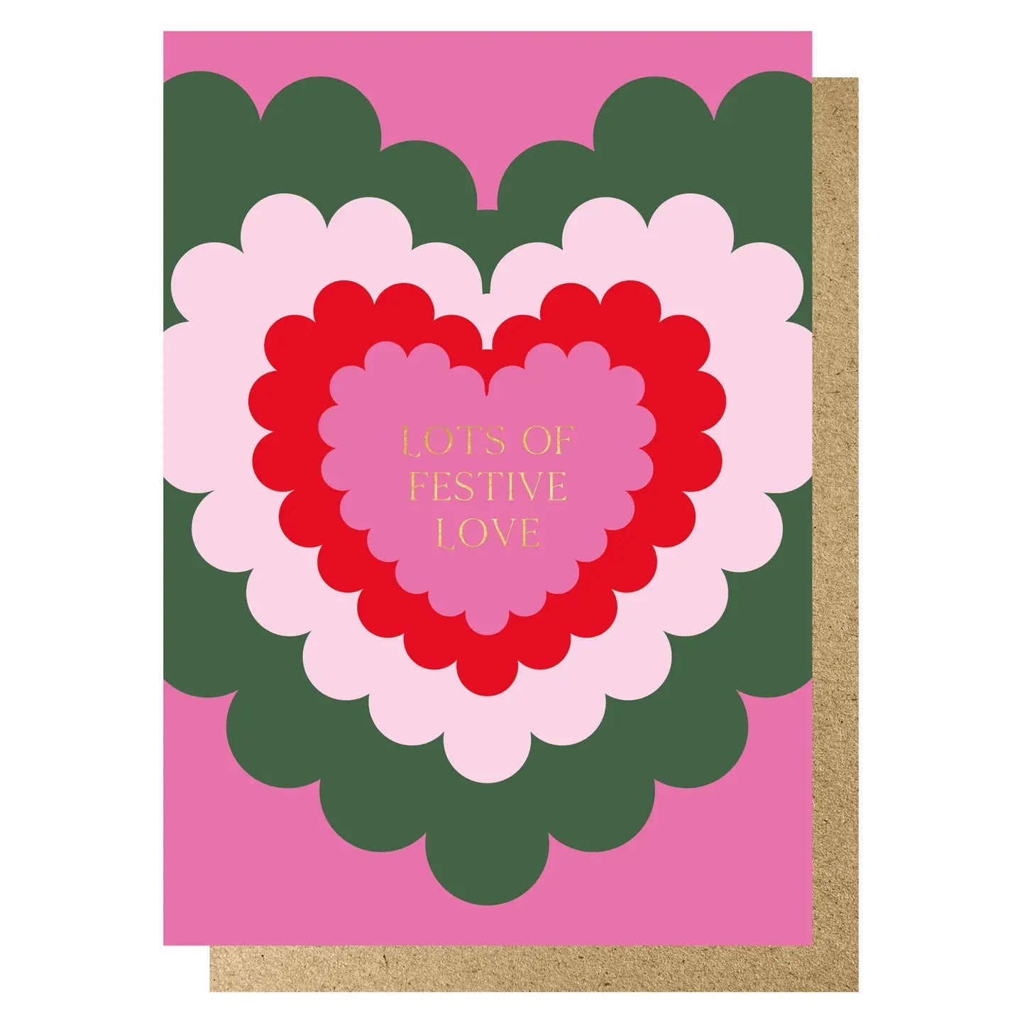 LOTS OF FESTIVE LOVE | CARD BY LUCKY INK - OTHERLETTERS