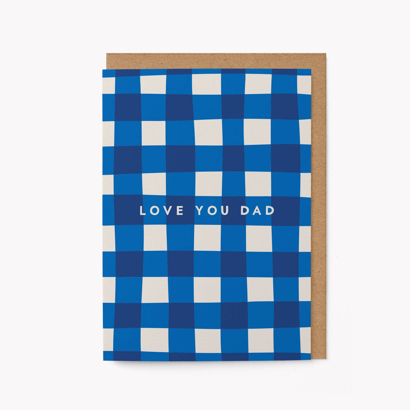 LOVE YOU DAD (GINGHAM) | CARD BY GRAPHIC FACTORY - OTHERLETTERS