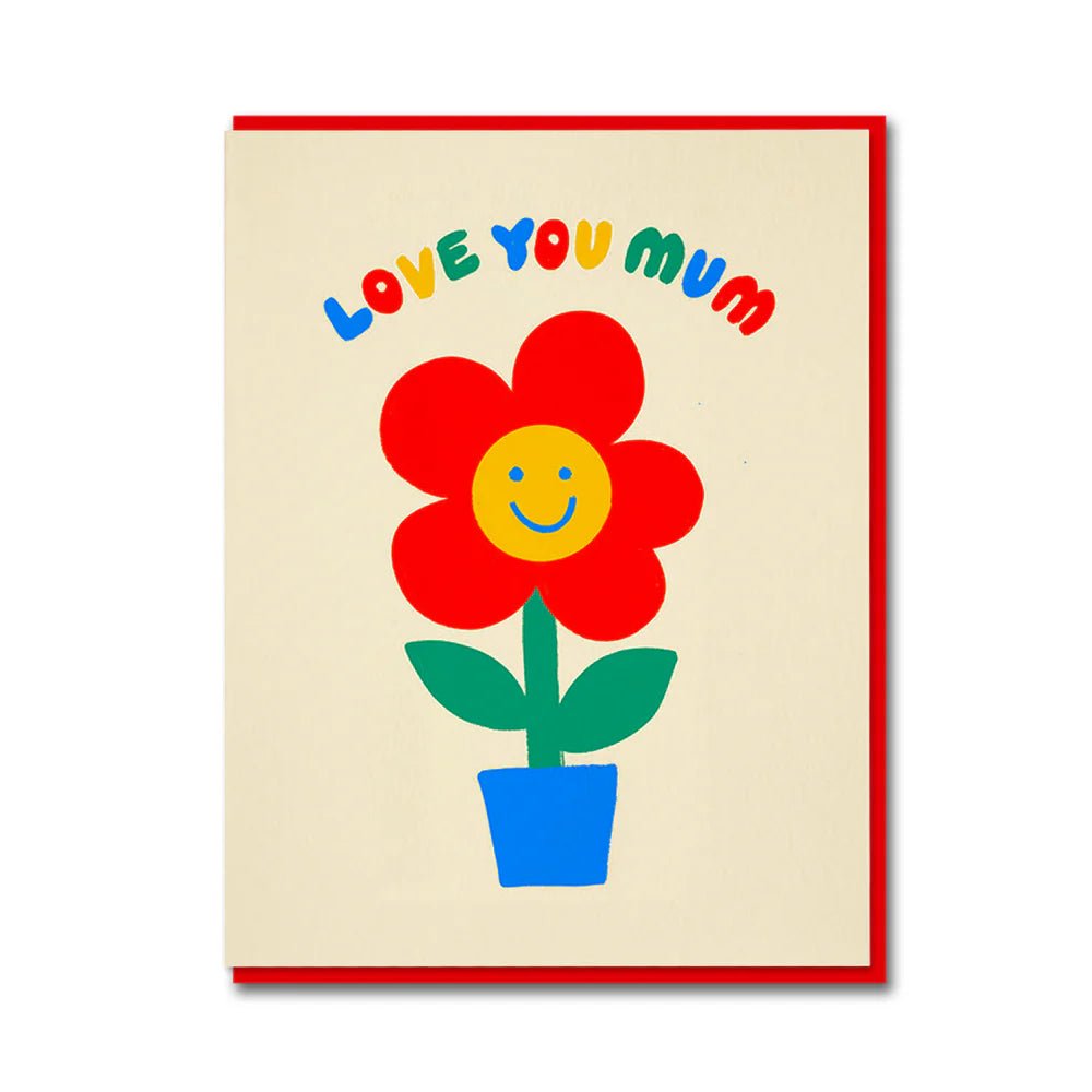 LOVE YOU MUM FLOWERPOT| CARD BY 1973 - OTHERLETTERS