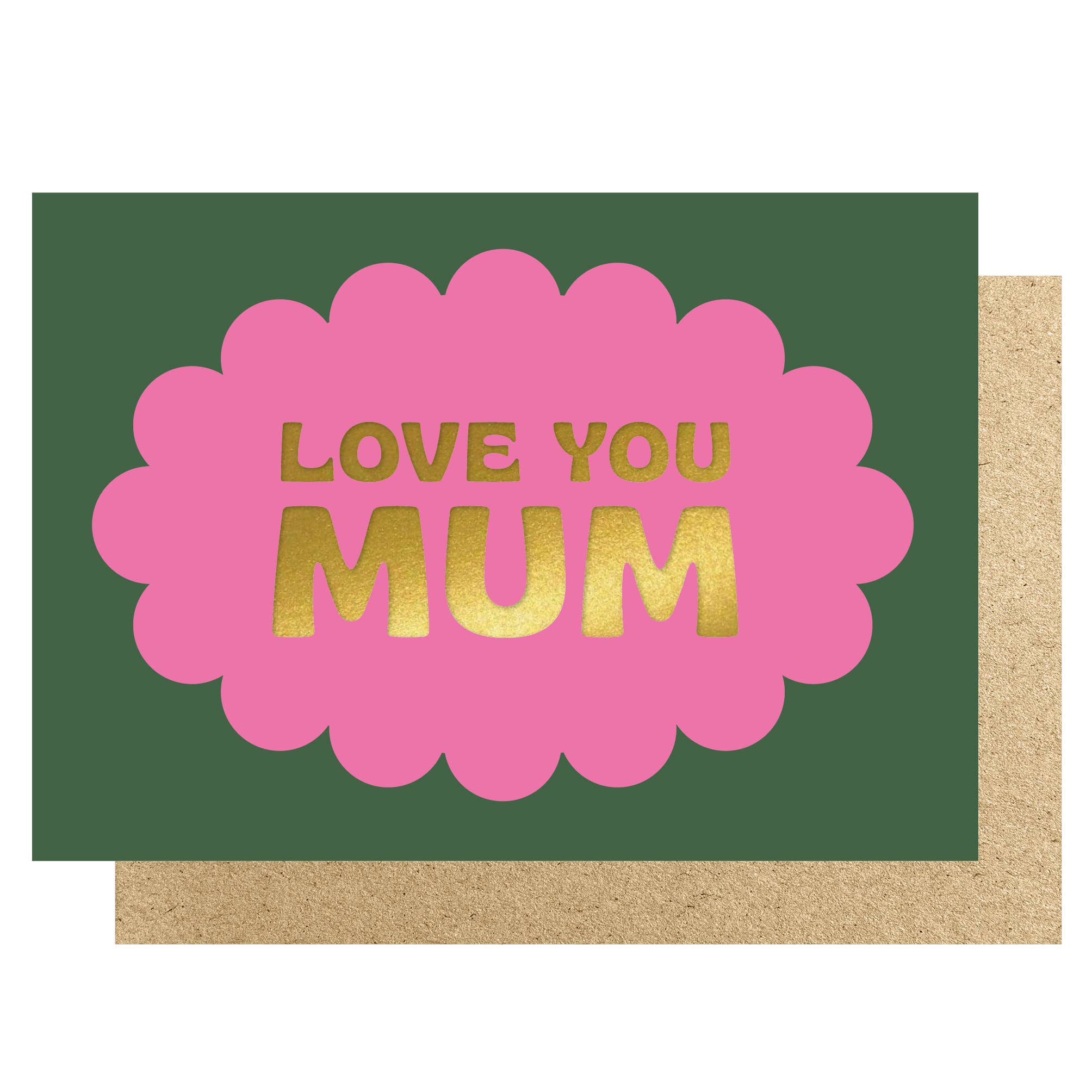 LOVE YOU MUM SCALLOP | CARD BY LUCKY INK - OTHERLETTERS