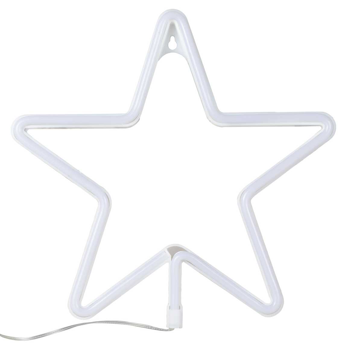 WHITE NEON STAR LIGHT ( BATTERY OPERATED)