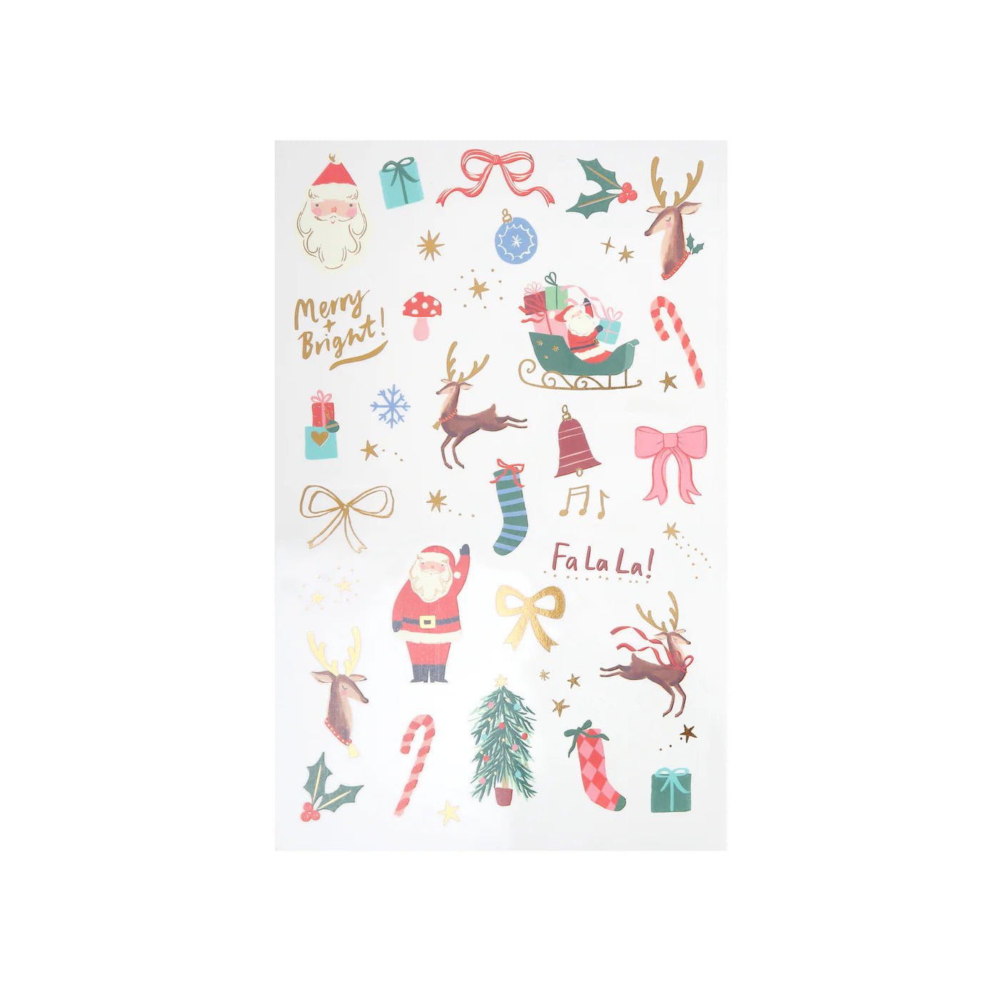 CHRISTMAS MIXED ICON TEMPORARY TATTOOS - OTHERLETTERS