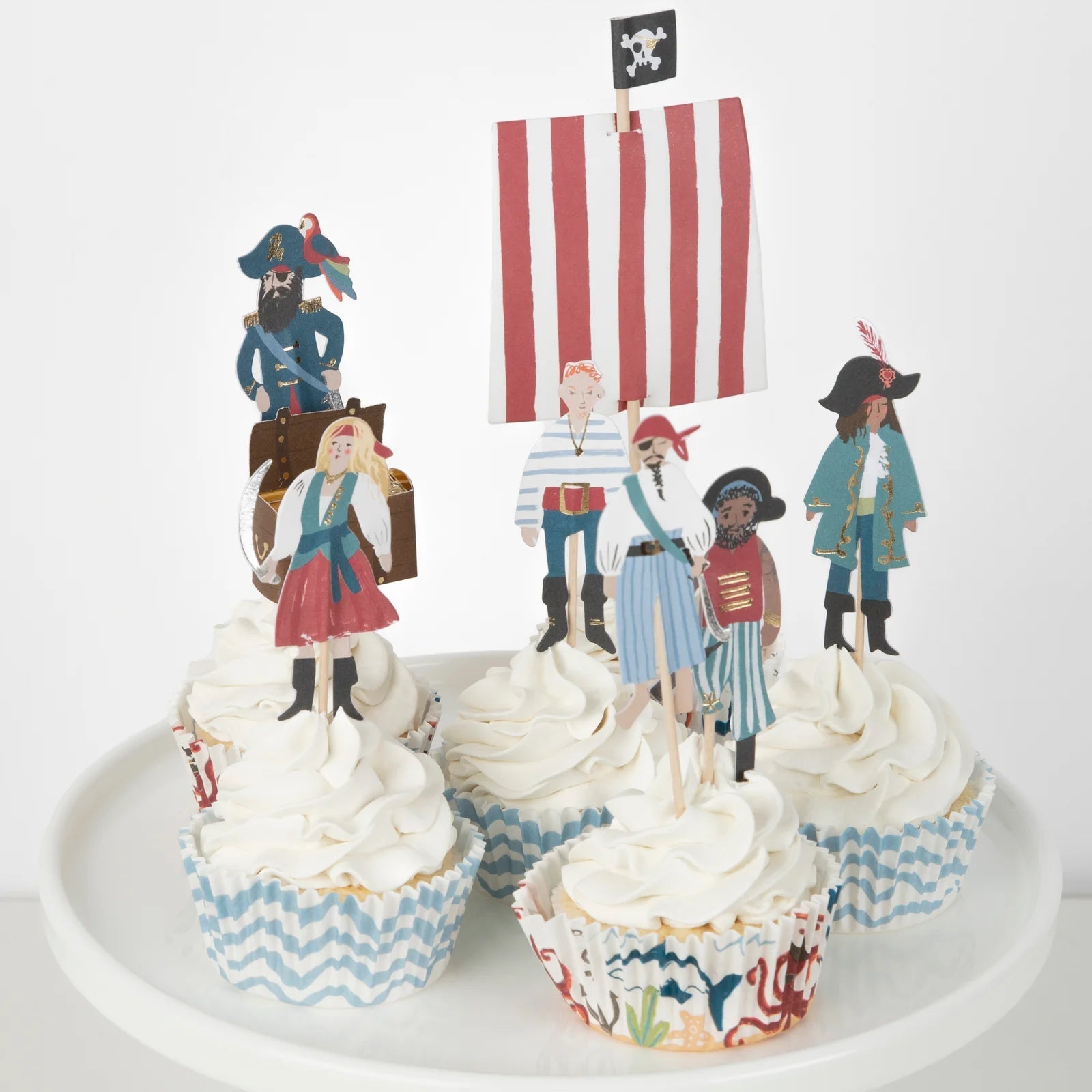 PIRATE SHIP CUPCAKE KIT - OTHERLETTERS
