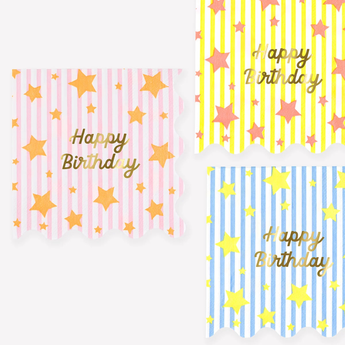BRIGHT STAR HAPPY BIRTHDAY NAPKINS