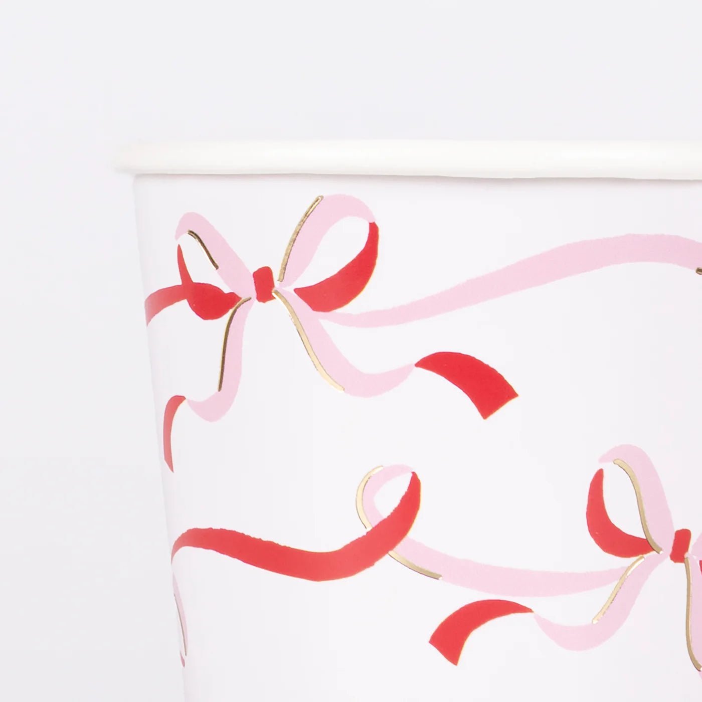 RIBBON BOW PAPER CUPS - OTHERLETTERS