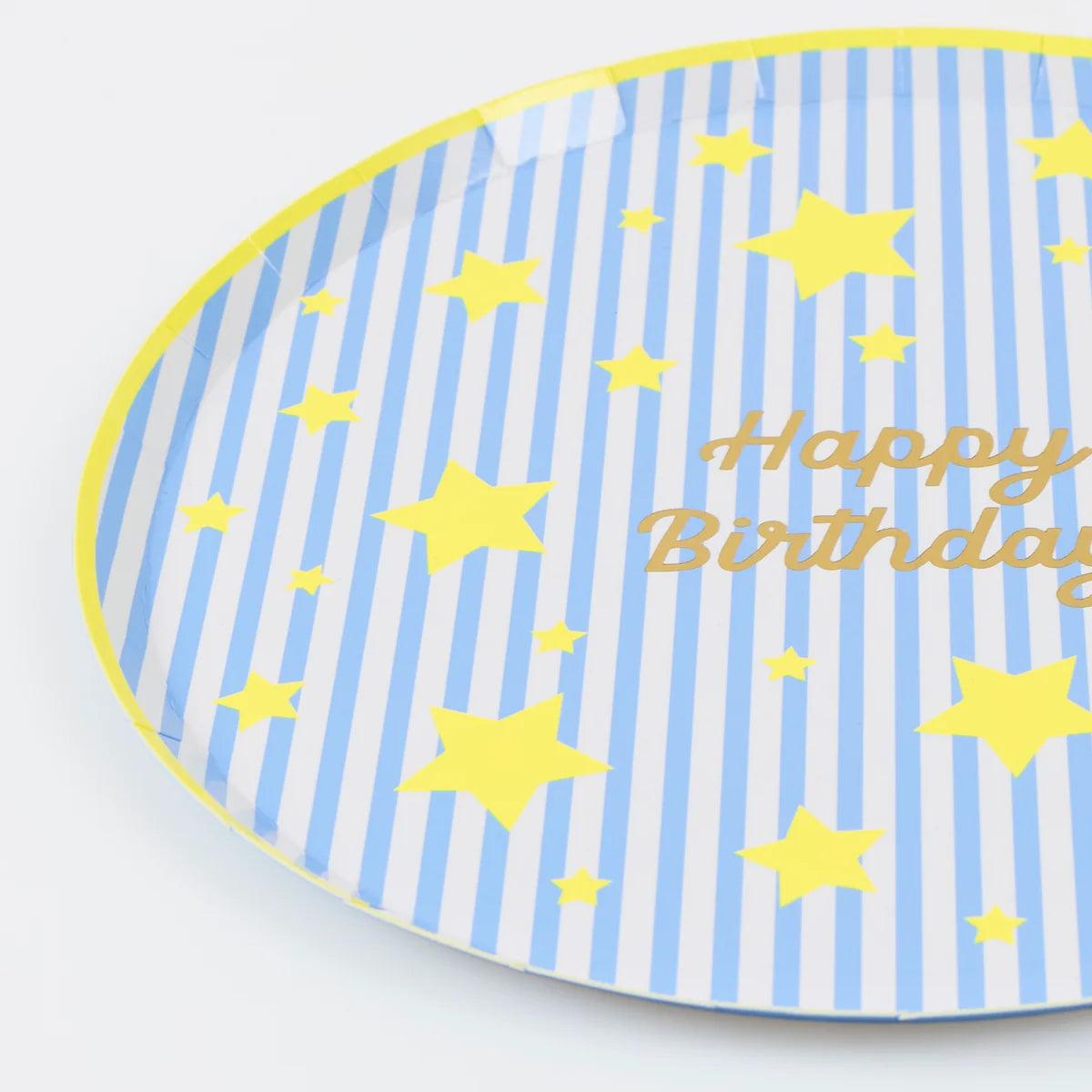 BRIGHT STAR HAPPY BIRTHDAY PAPER PLATES