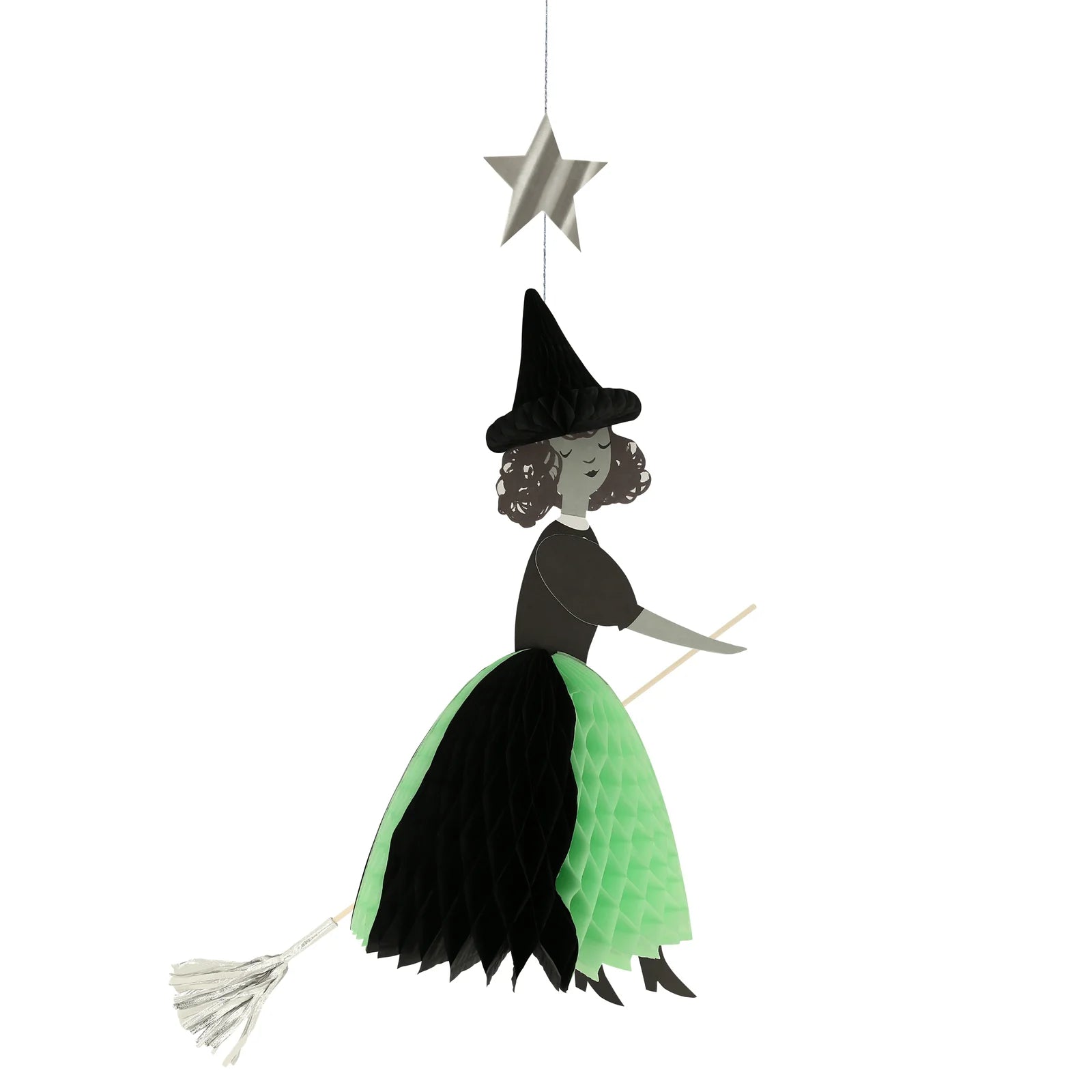 FLYING HONEYCOMB WITCH DECORATION - OTHERLETTERS