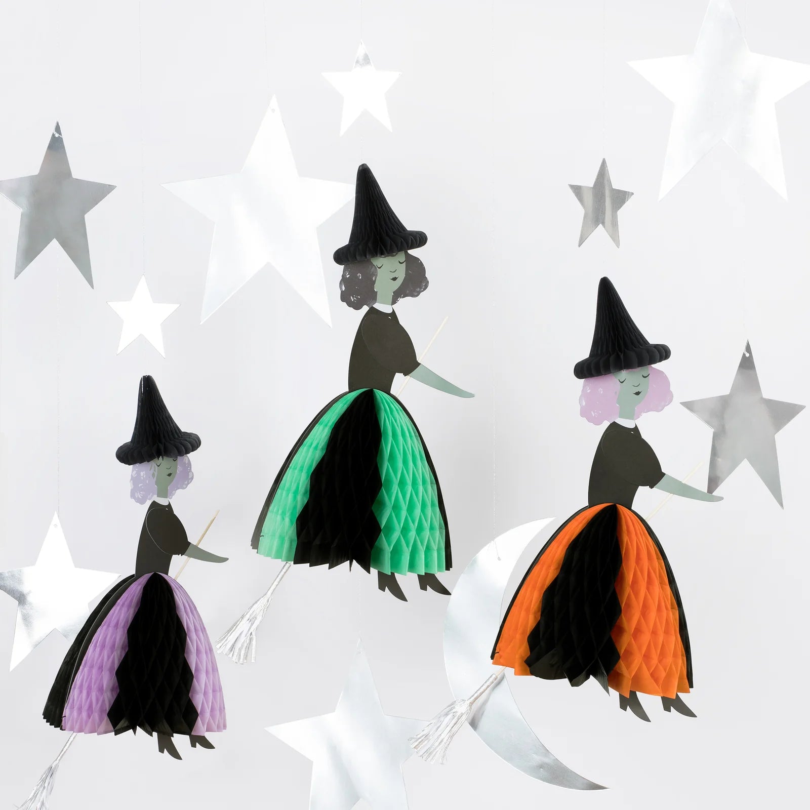 FLYING HONEYCOMB WITCH DECORATION - OTHERLETTERS