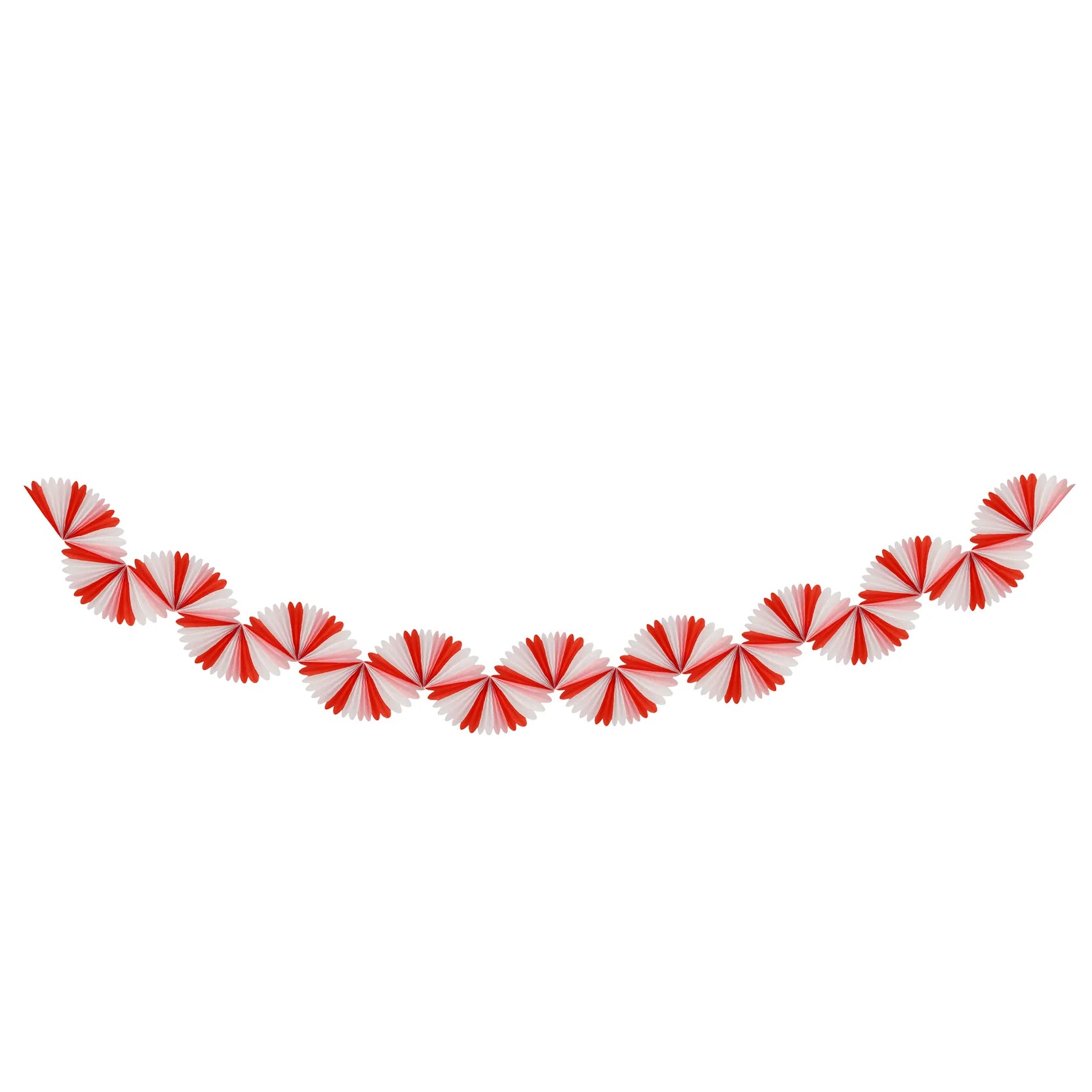 CANDY CANE STRIPE HONEYCOMB GARLAND