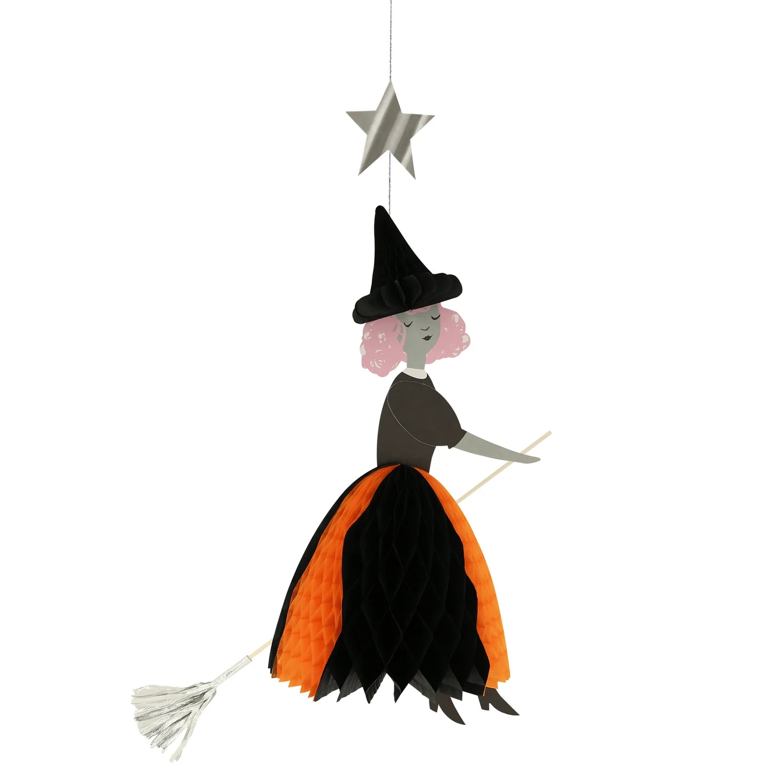 FLYING HONEYCOMB WITCH DECORATION - OTHERLETTERS