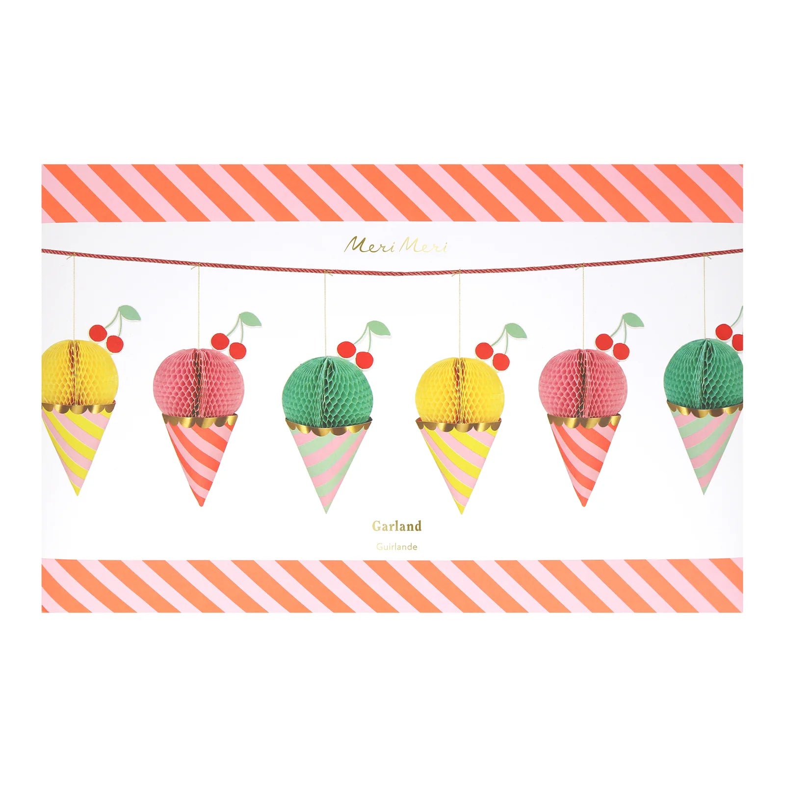ICE CREAM HONEYCOMB GARLAND