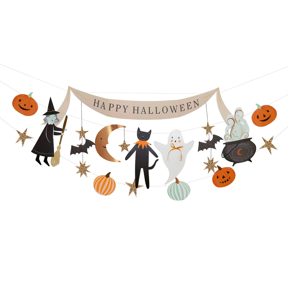 HALLOWEEN CHARACTERS GARLAND SET