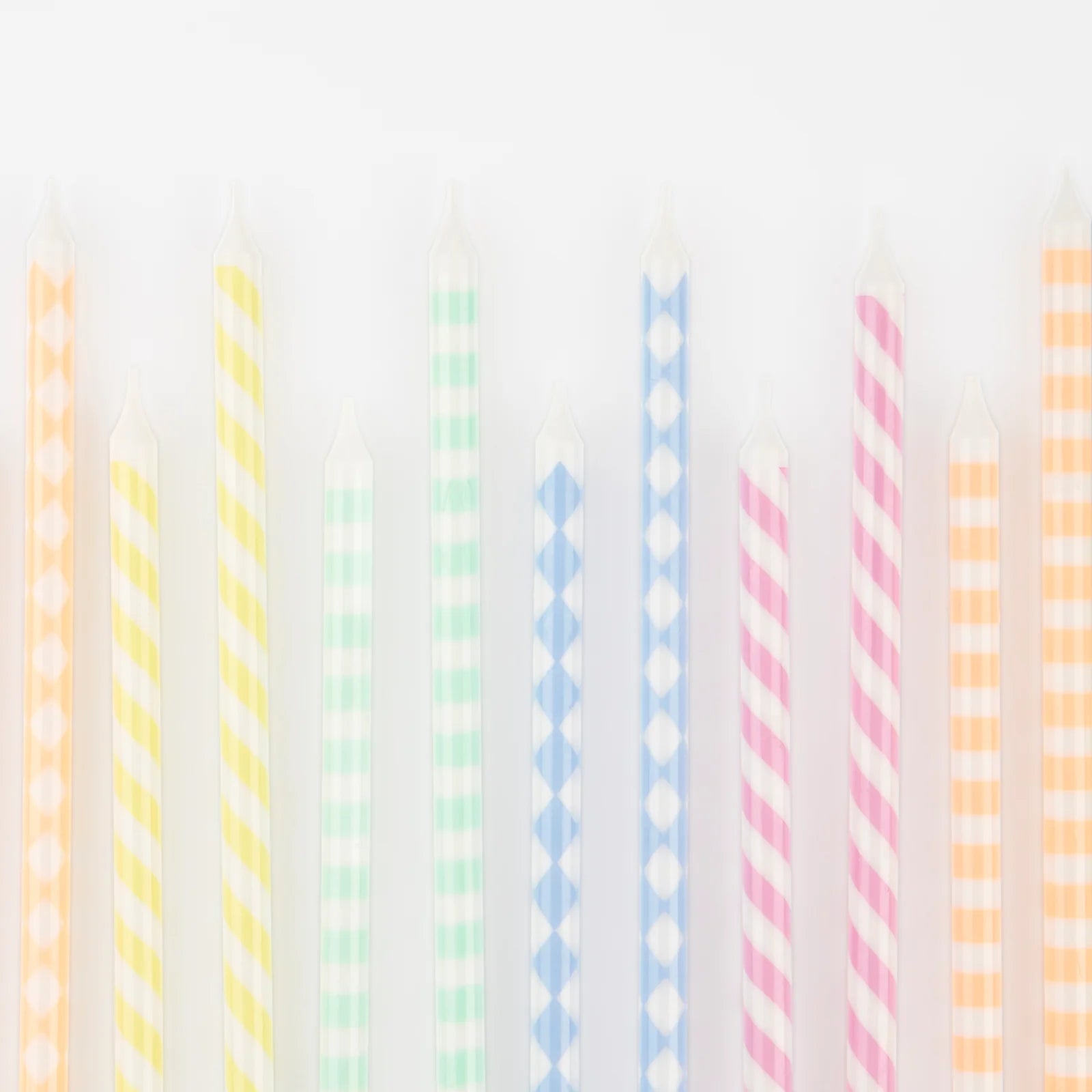 PASTEL PATTERNED CAKE CANDLES - OTHERLETTERS