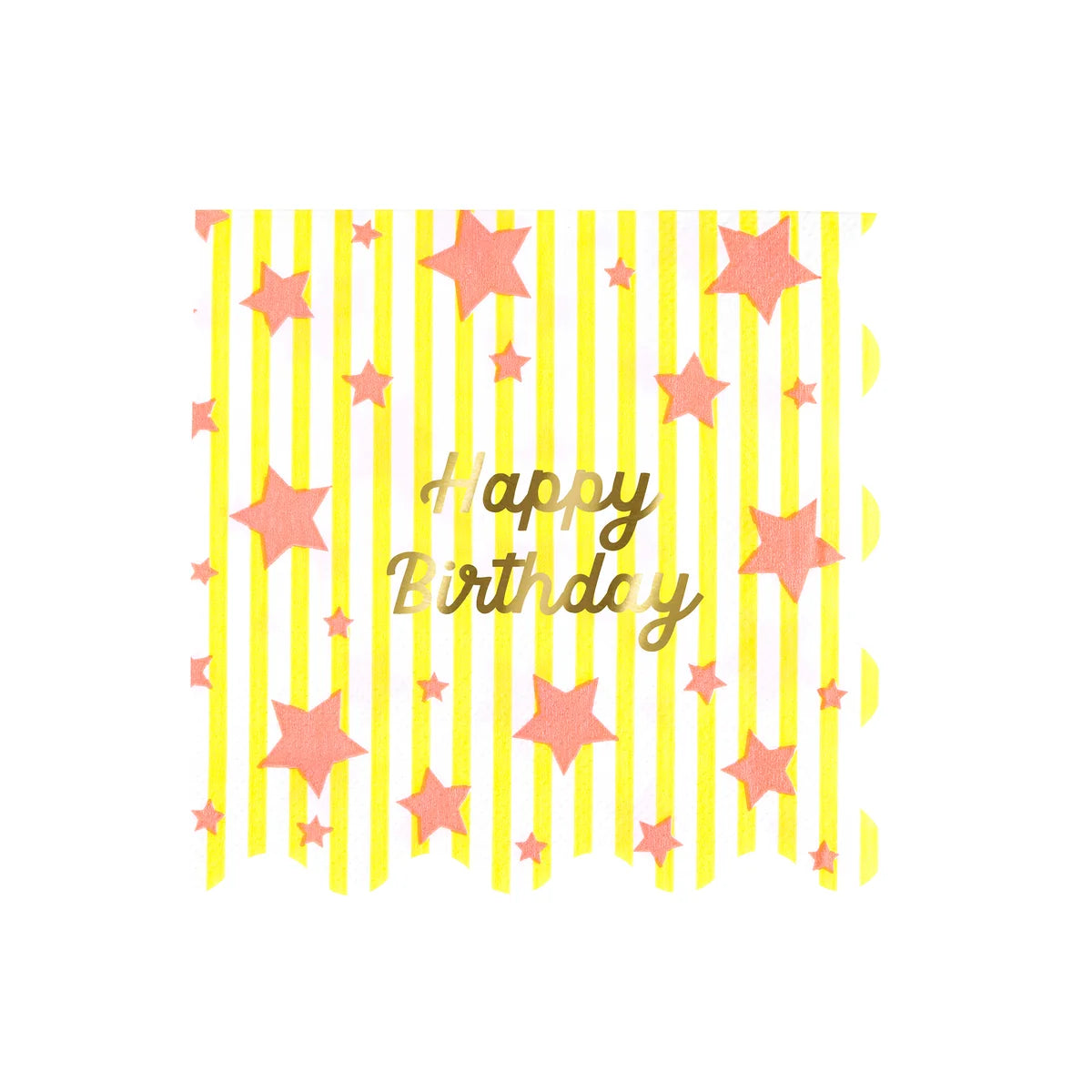 BRIGHT STAR HAPPY BIRTHDAY NAPKINS