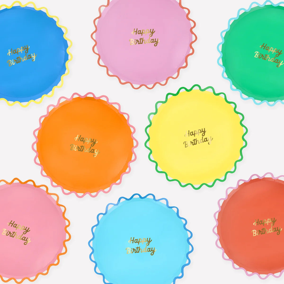 WIGGLE EDGE PAPER PLATES