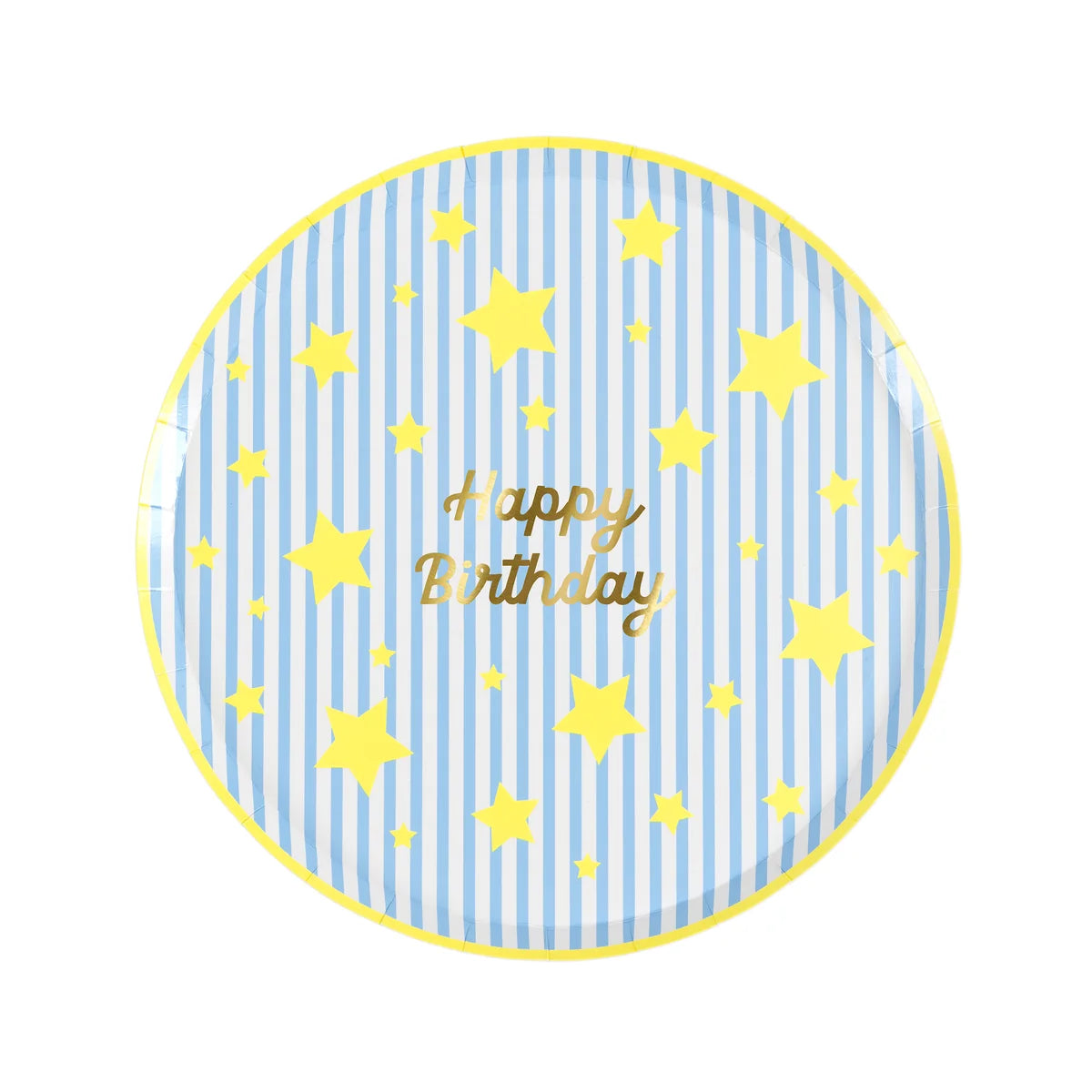 BRIGHT STAR HAPPY BIRTHDAY PAPER PLATES
