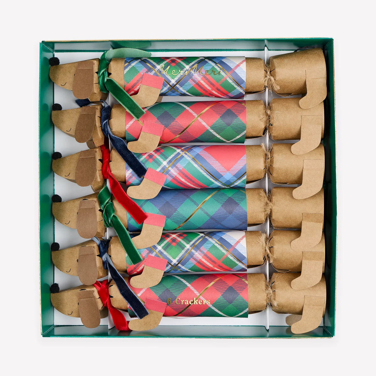 TARTAN SAUSAGE DOG CRACKERS