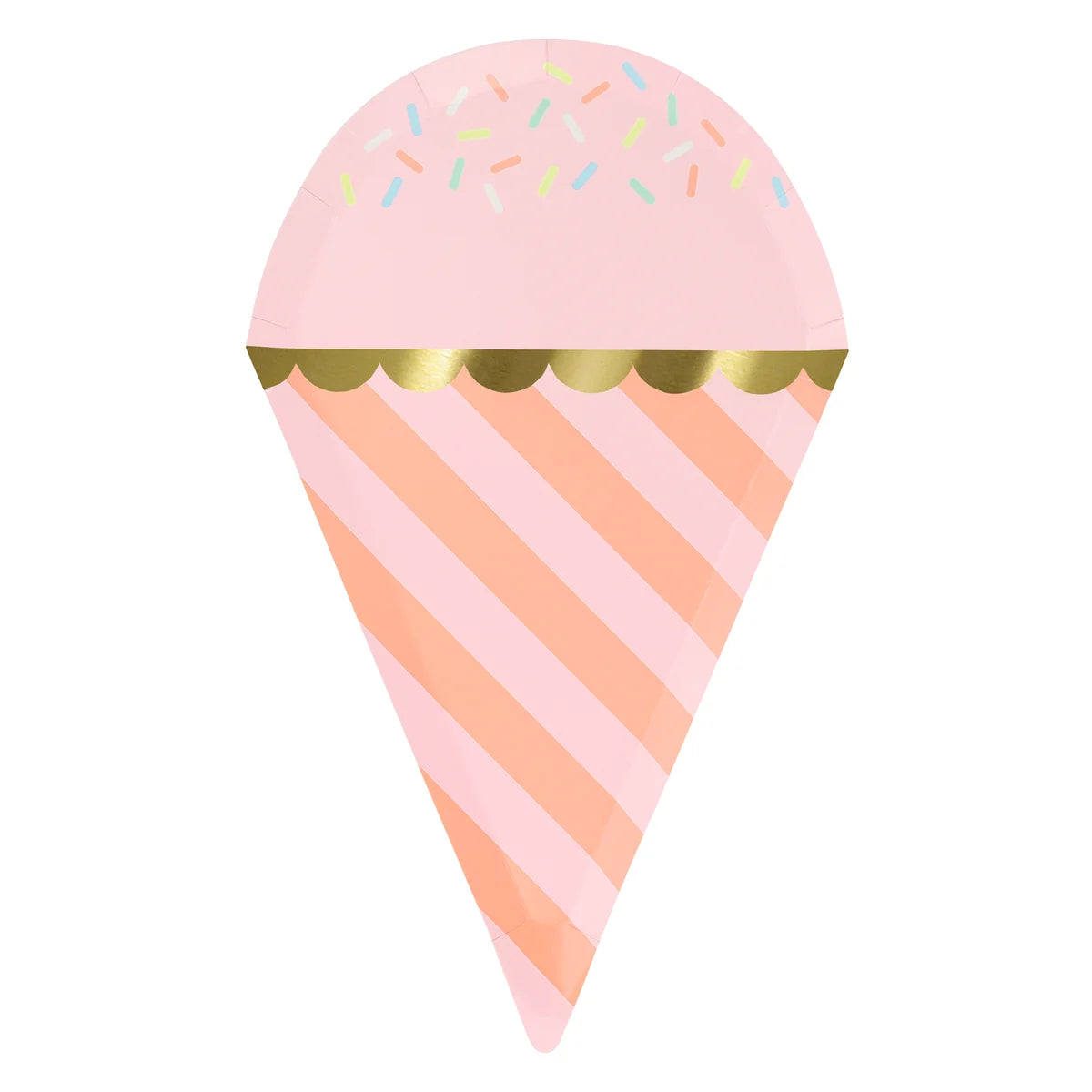 ICE CREAM SHAPED PAPER PLATES