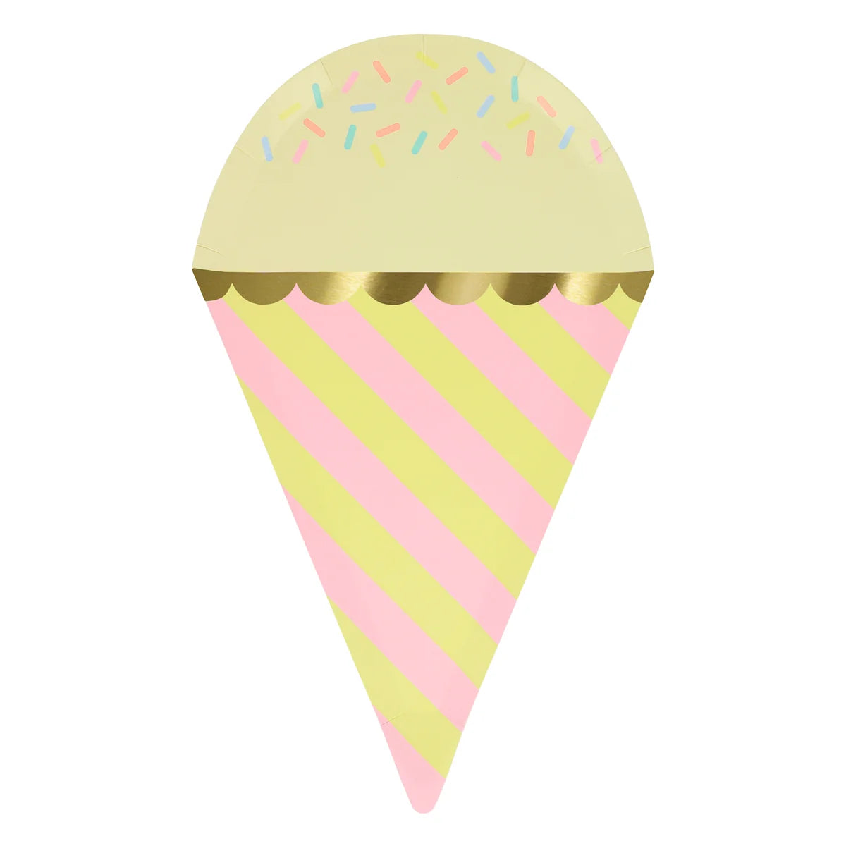 ICE CREAM SHAPED PAPER PLATES