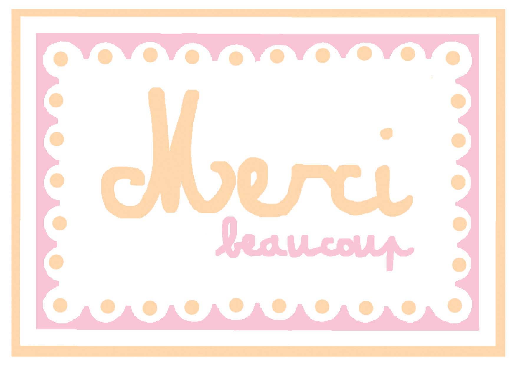 MERCI BEAUCOUP | CARD BY MERCER MERCER - OTHERLETTERS