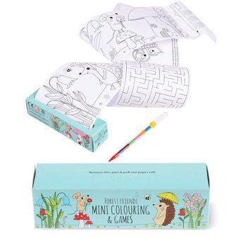 MINI COLOURING & GAMES | FOREST FRIENDS - OTHERLETTERS