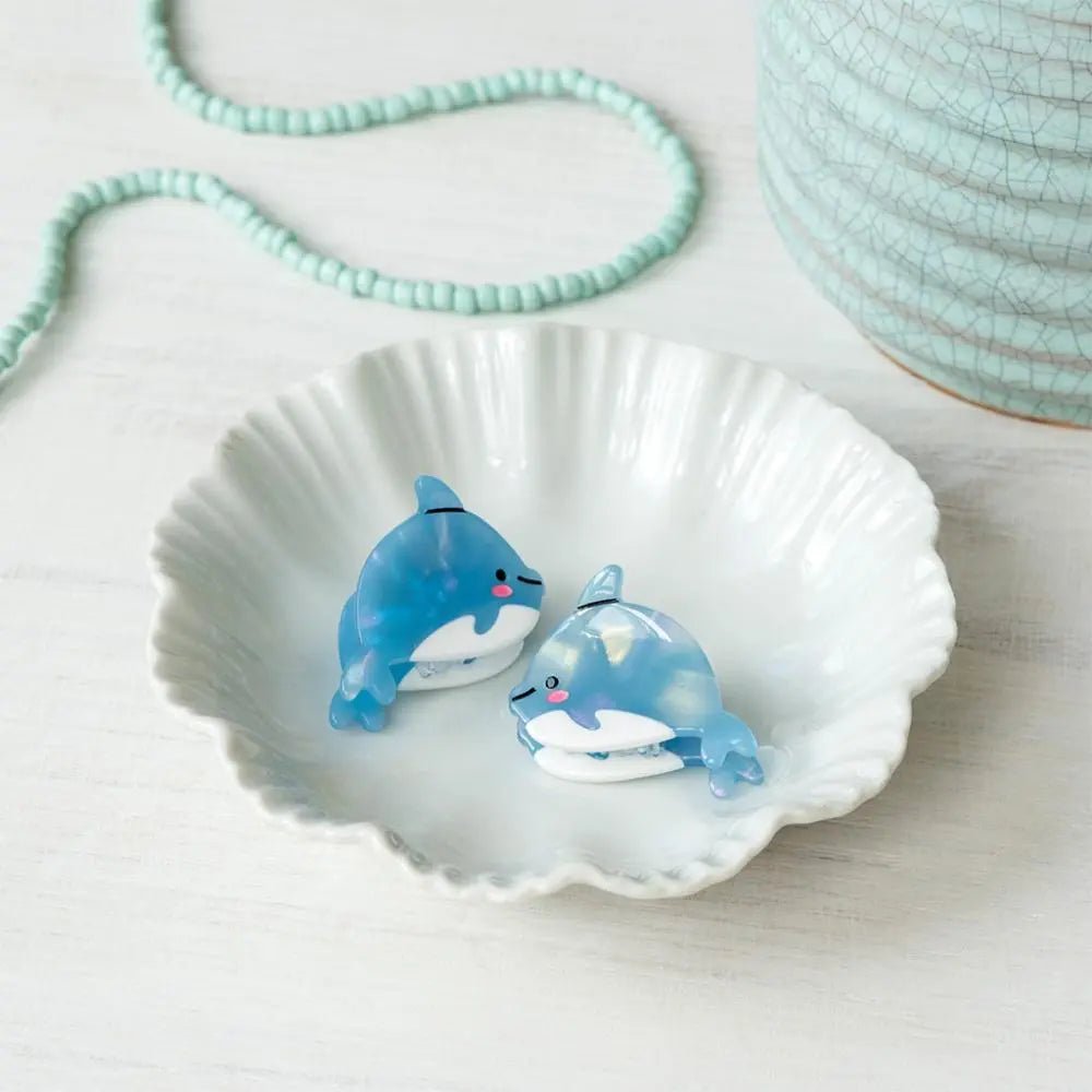 MINI HAIR CLAW CLIPS DOLPHINS - OTHERLETTERS