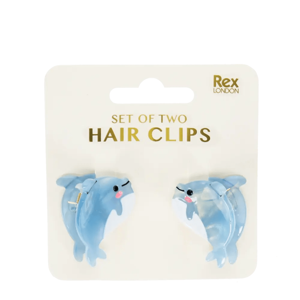 MINI HAIR CLAW CLIPS DOLPHINS - OTHERLETTERS