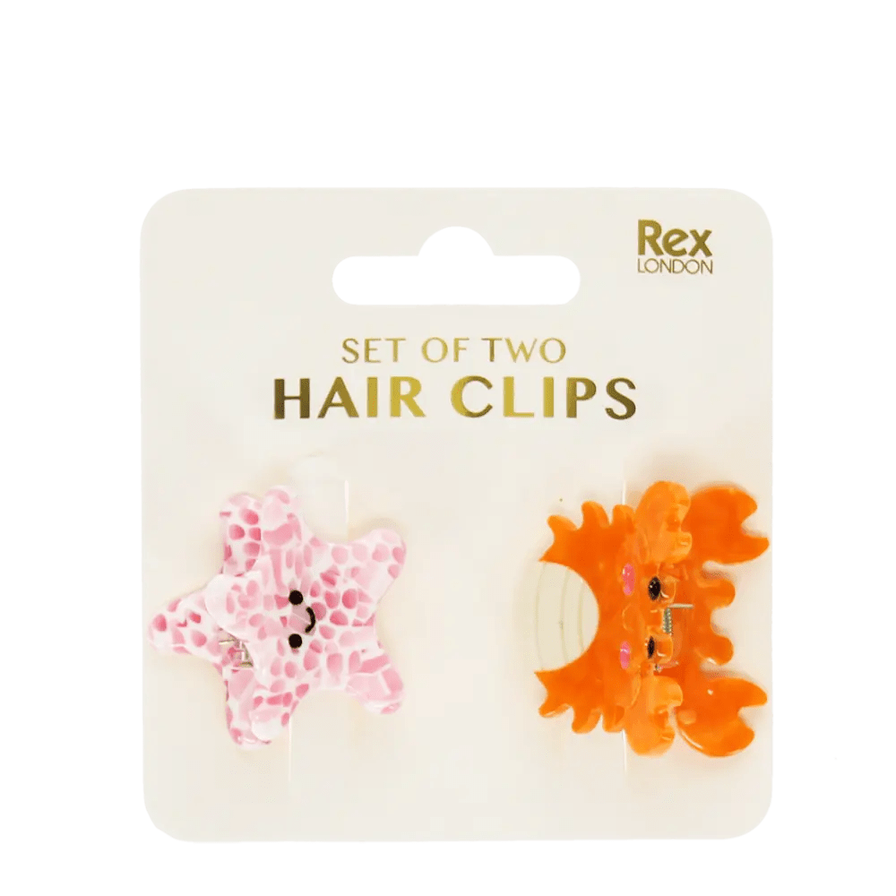 MINI HAIR CLAW CLIPS SEA CREATURES - OTHERLETTERS