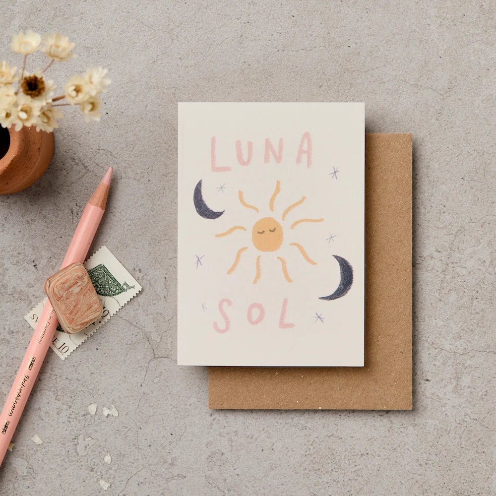 MINI LUNA SOL | CARD BY KATIE LEAMON - OTHERLETTERS
