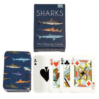MINI PLAYING CARDS - SHARKS - OTHERLETTERS