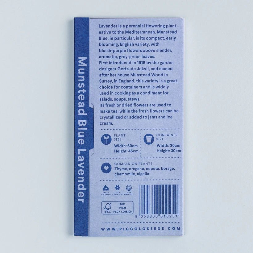 MUNSTEAD BLUE LAVENDER SEEDS - OTHERLETTERS