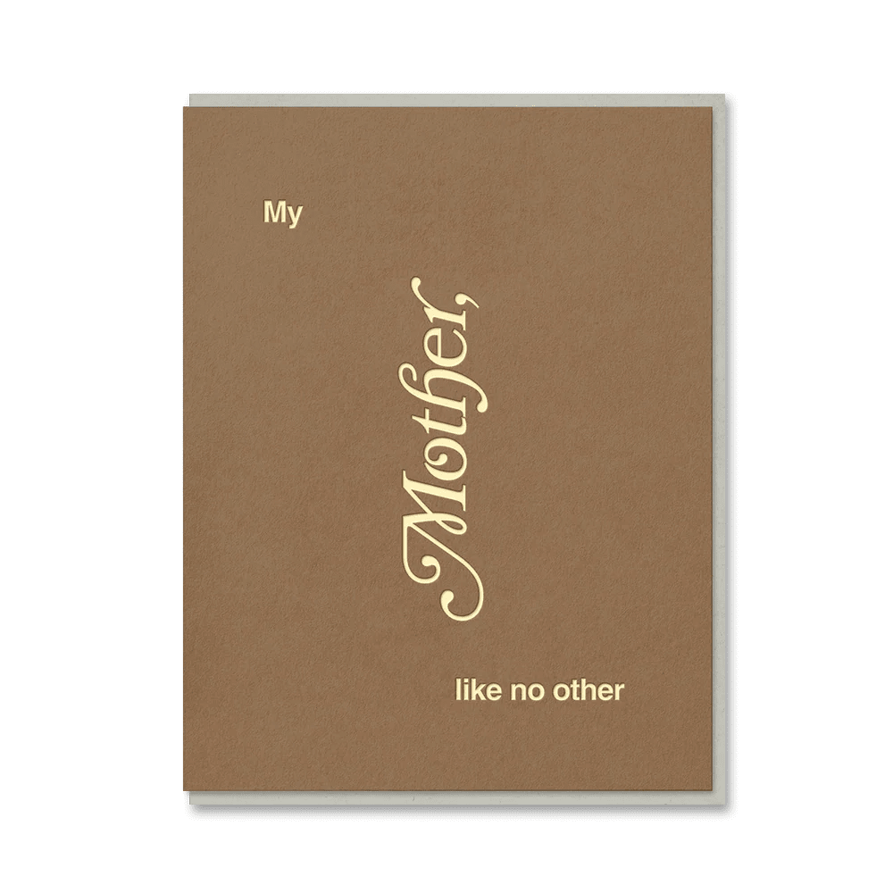 MY MOTHER LIKE NO OTHER | CARD BY 1973 - OTHERLETTERS